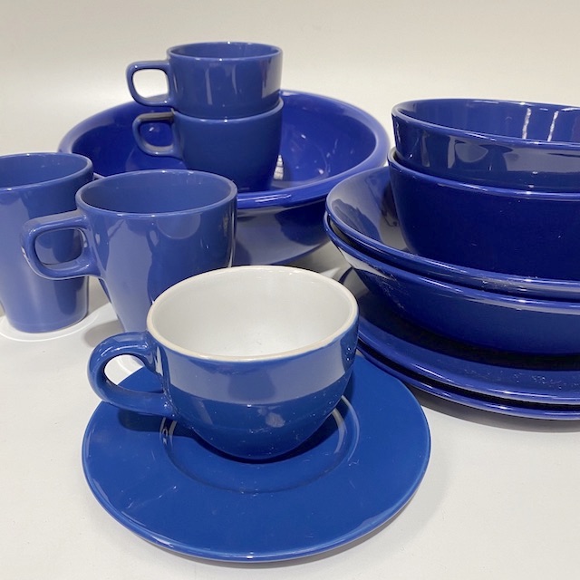 DINNERWARE, Contemporary Blue Assorted